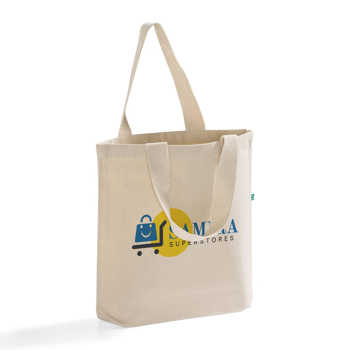 Custom Recycled Canvas Tote Bag With Bottom Gusset - Recycled Canvas Tote Bags With Your Logo - RC870