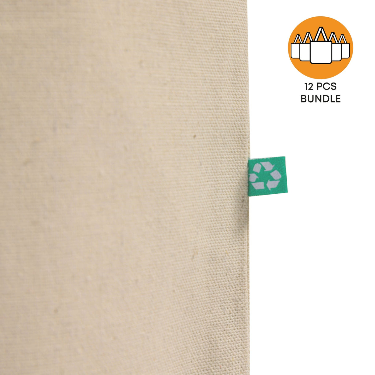 12 ct Recycled Trader's Canvas Tote - By Dozen