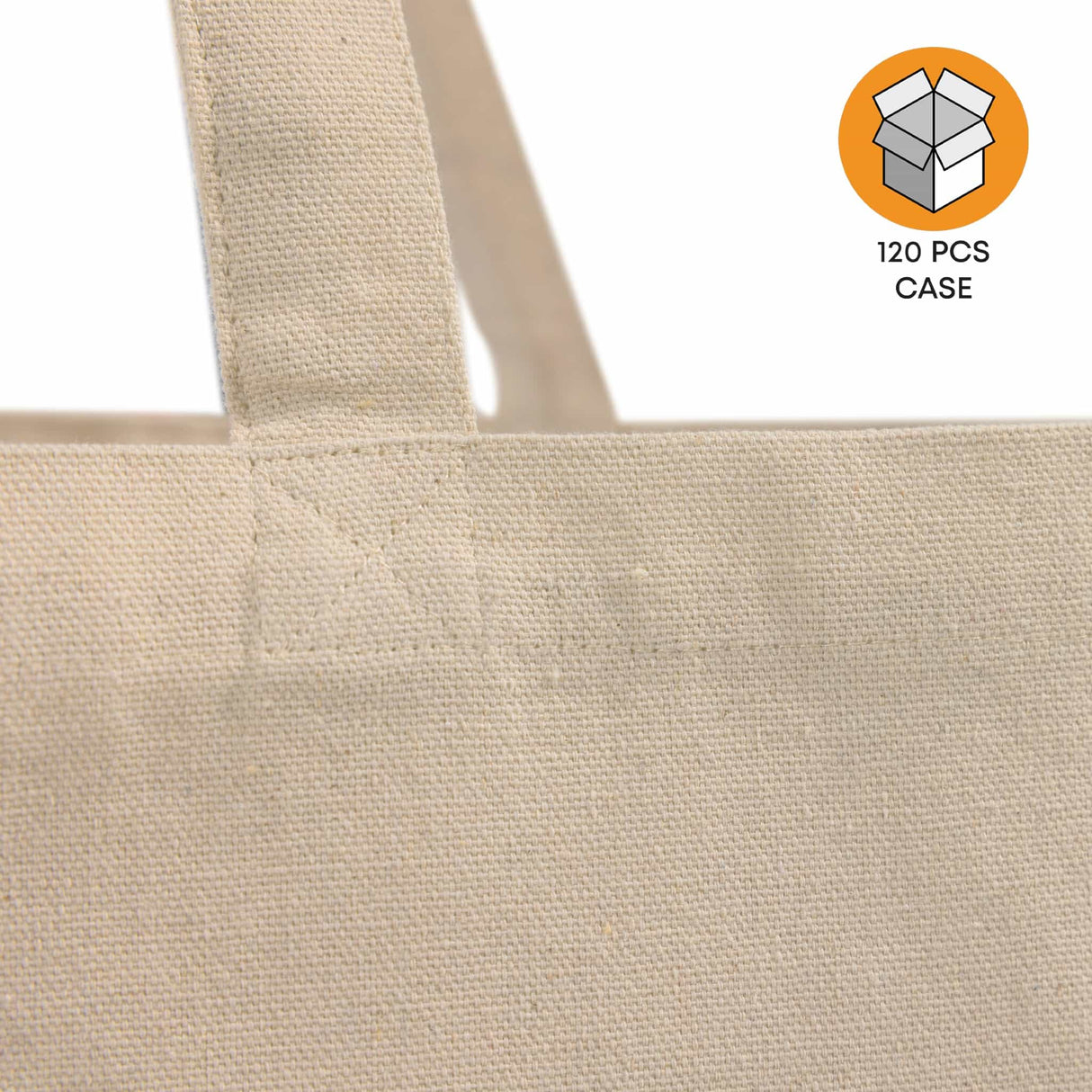 120 ct Recycled Trader's Canvas Tote - By Case