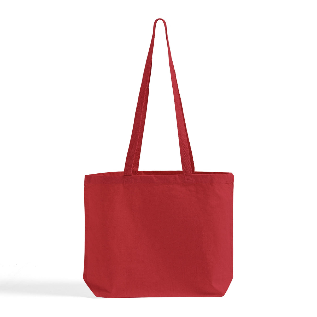 Red Large Value Messenger Canvas Tote Bag