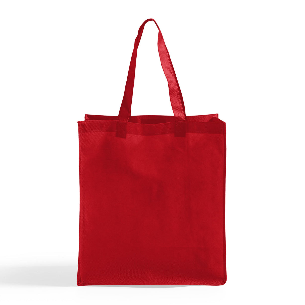 red non woven tote bag