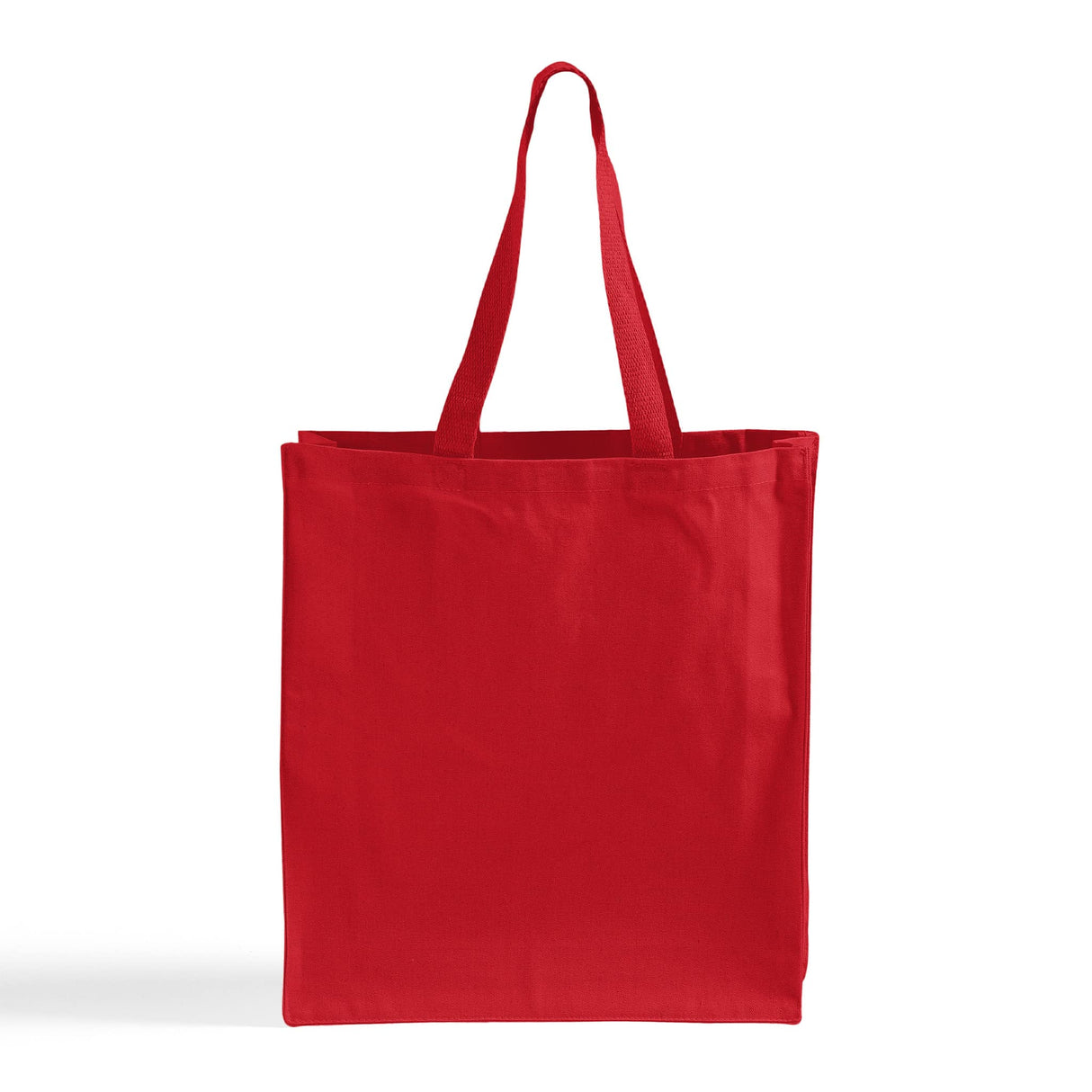 Red Shopper Heavy Canvas Tote Bag