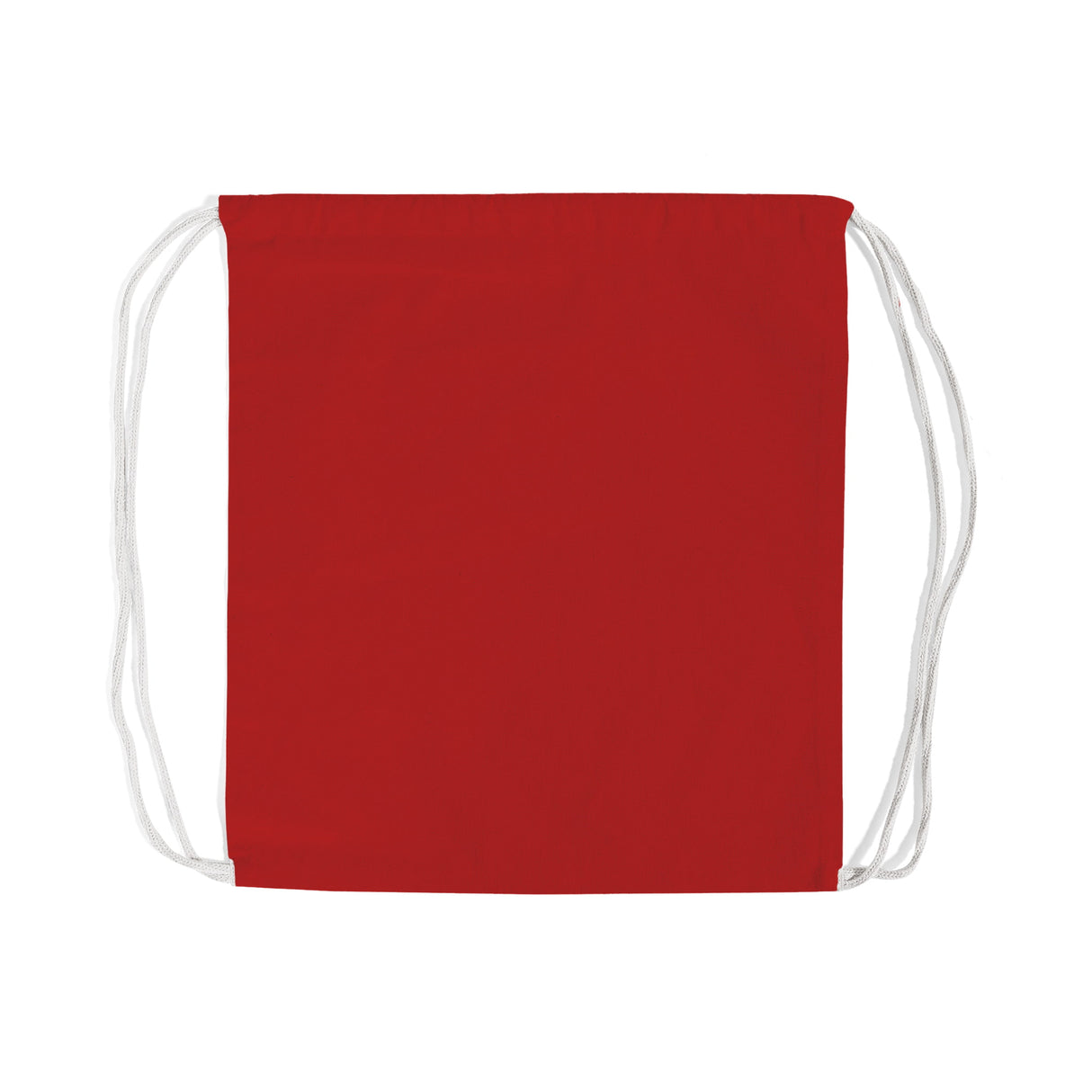 Red Small Canvas Drawstring Backpack