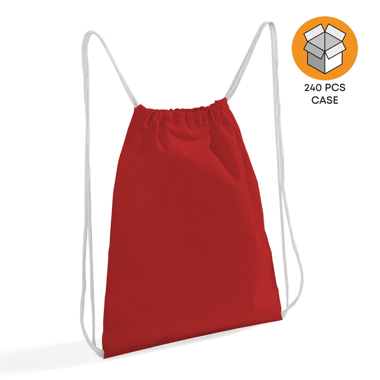 Red Small Drawstring Backpack Case