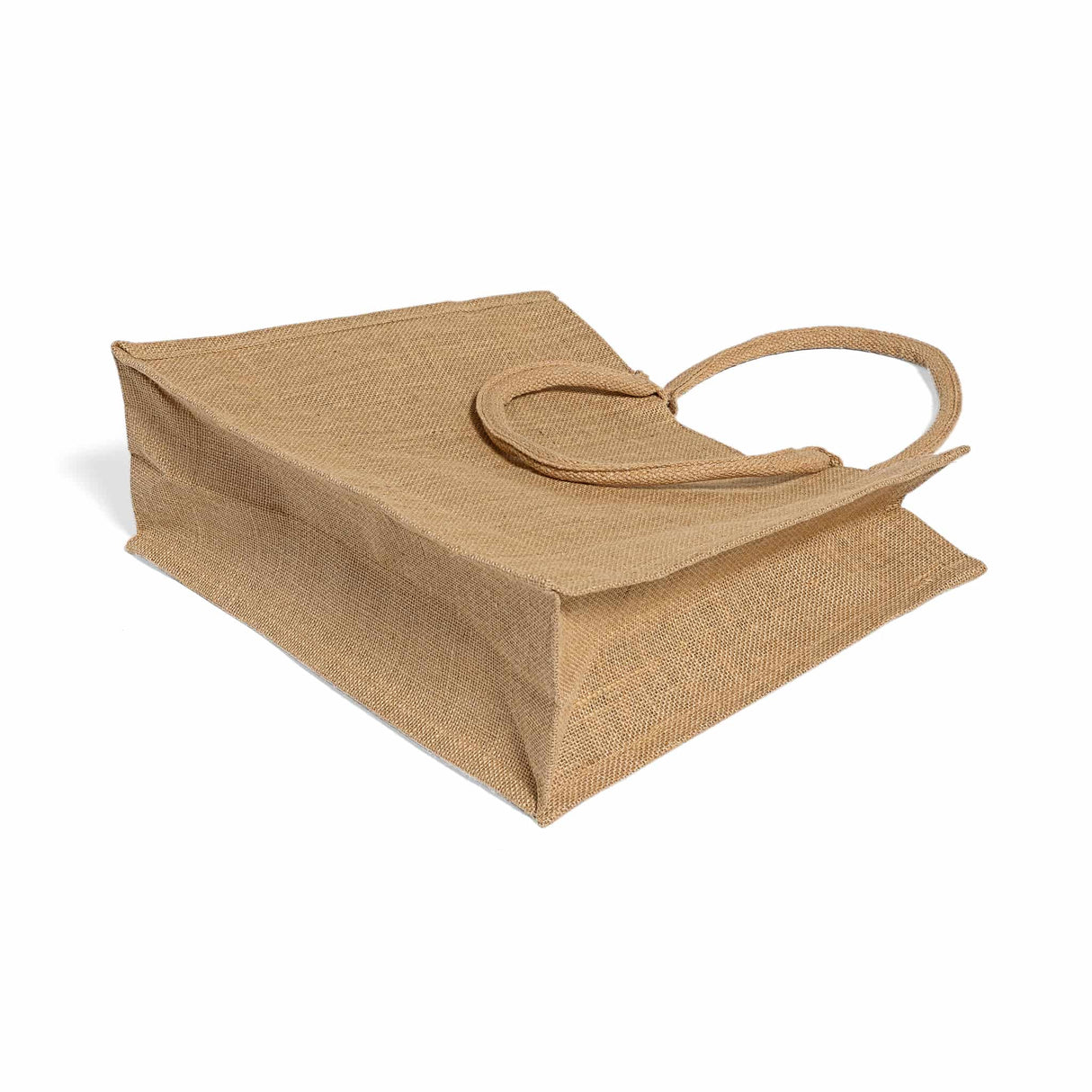 reusable jute shopping tote