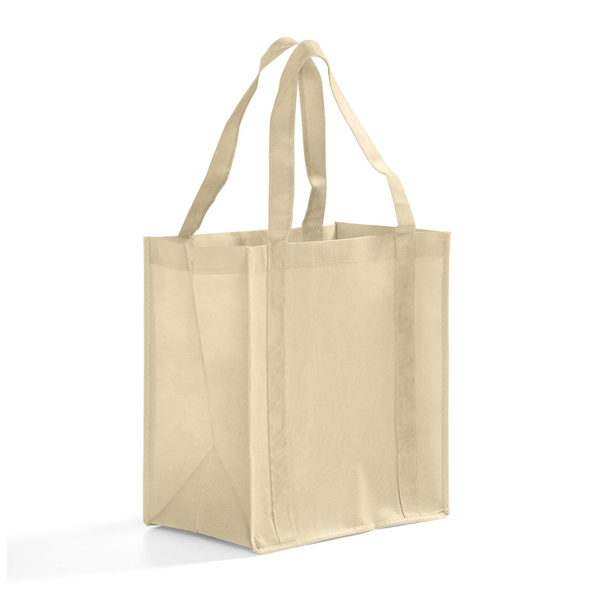 reusable natural non woven shopping tote