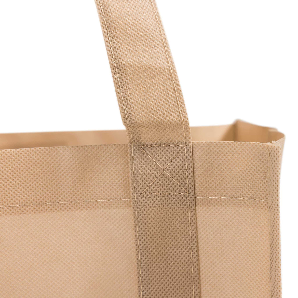 reusable shopping tote bag handle detail