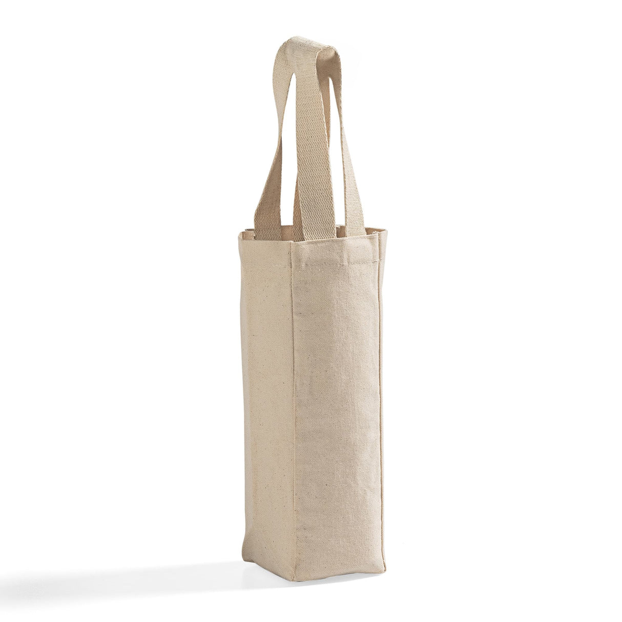 Single Bottle Wine Cotton Canvas Tote