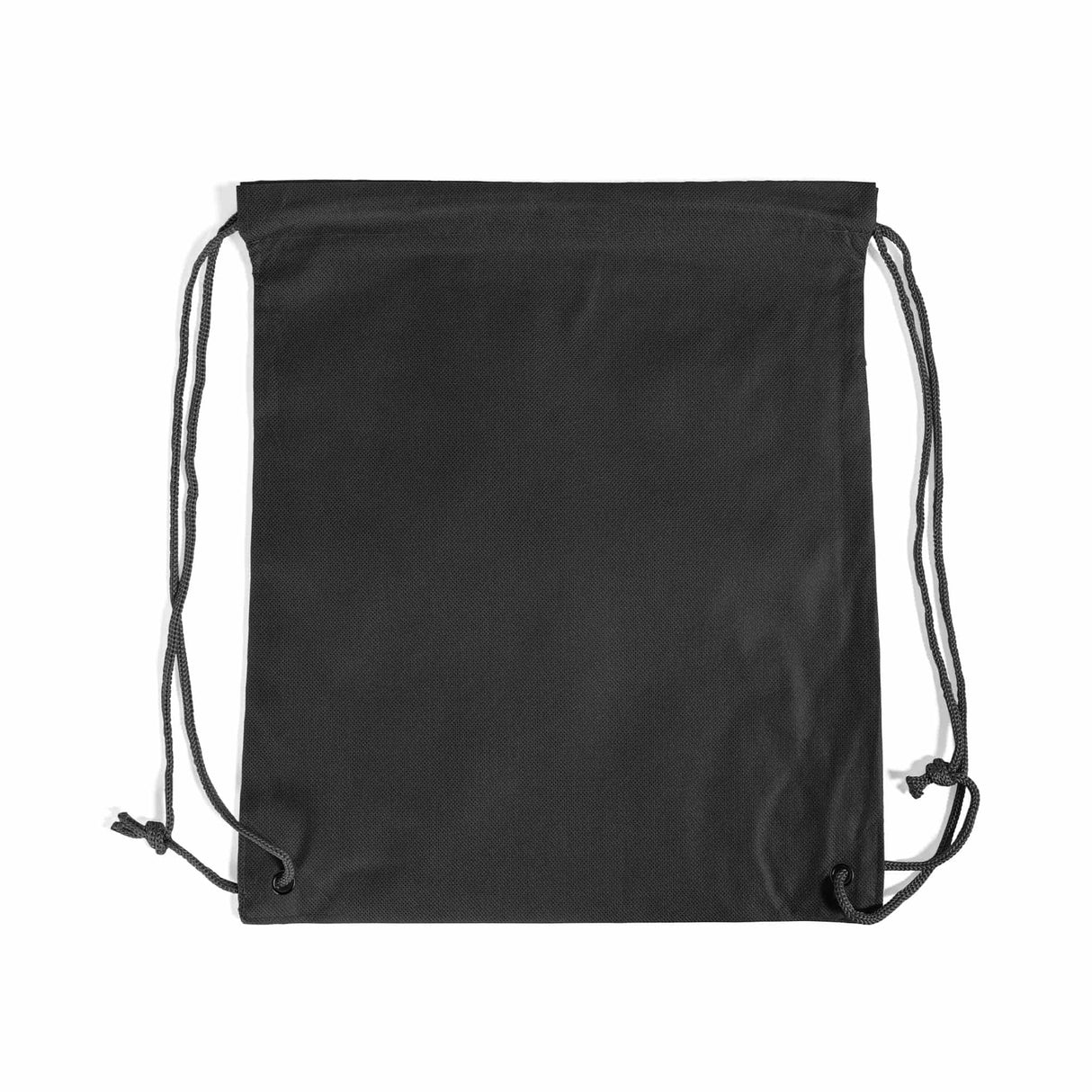 small black non woven drawstring bag