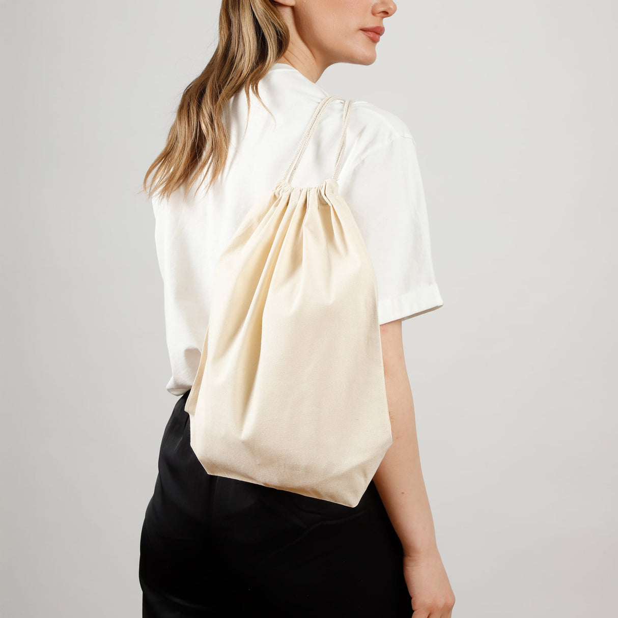 Small Drawstring Backpack Model