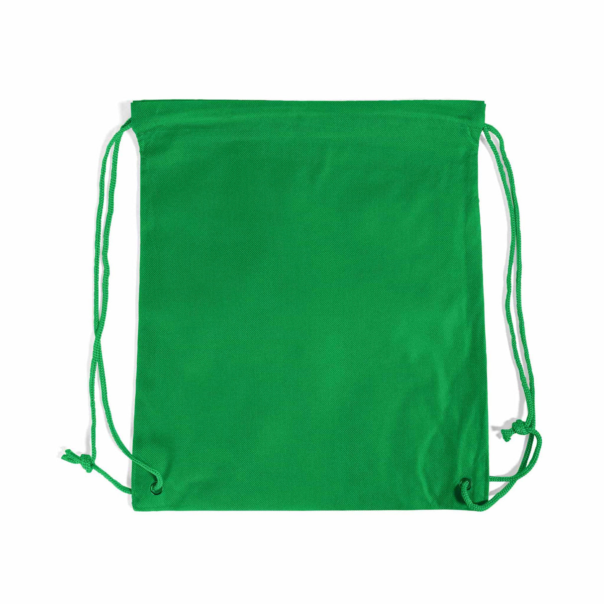 small kelly green drawstring bag