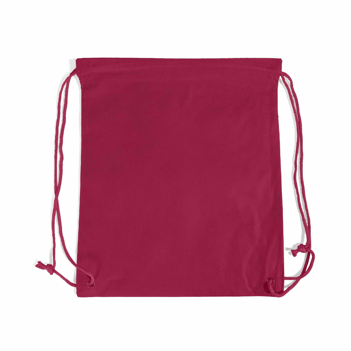 small maroon drawstring non woven bag