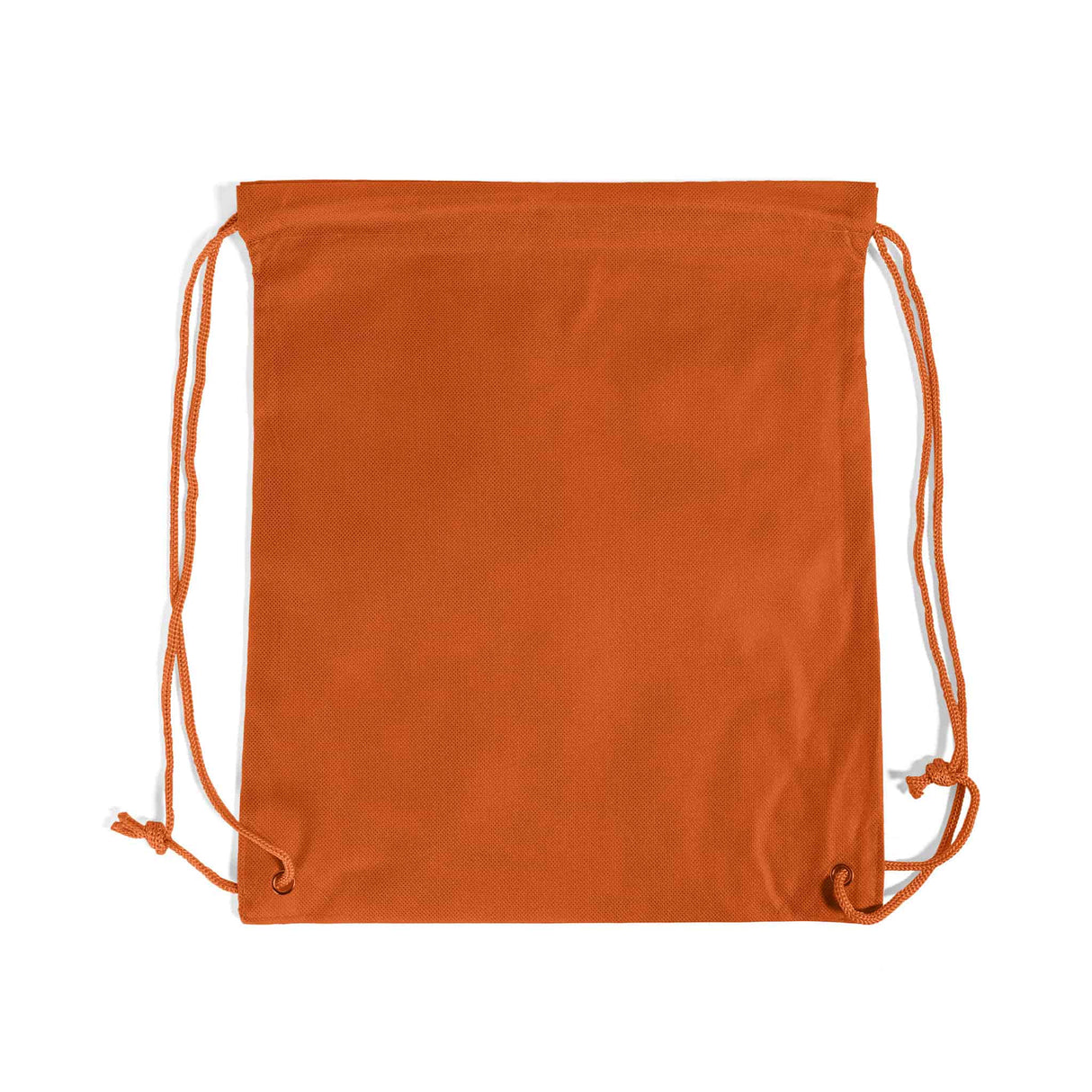 small orange non woven drawstring bag