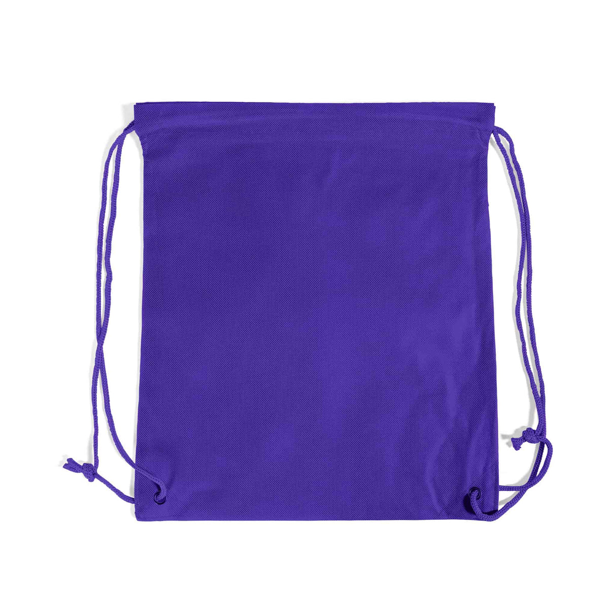small purple non woven drawstring bag