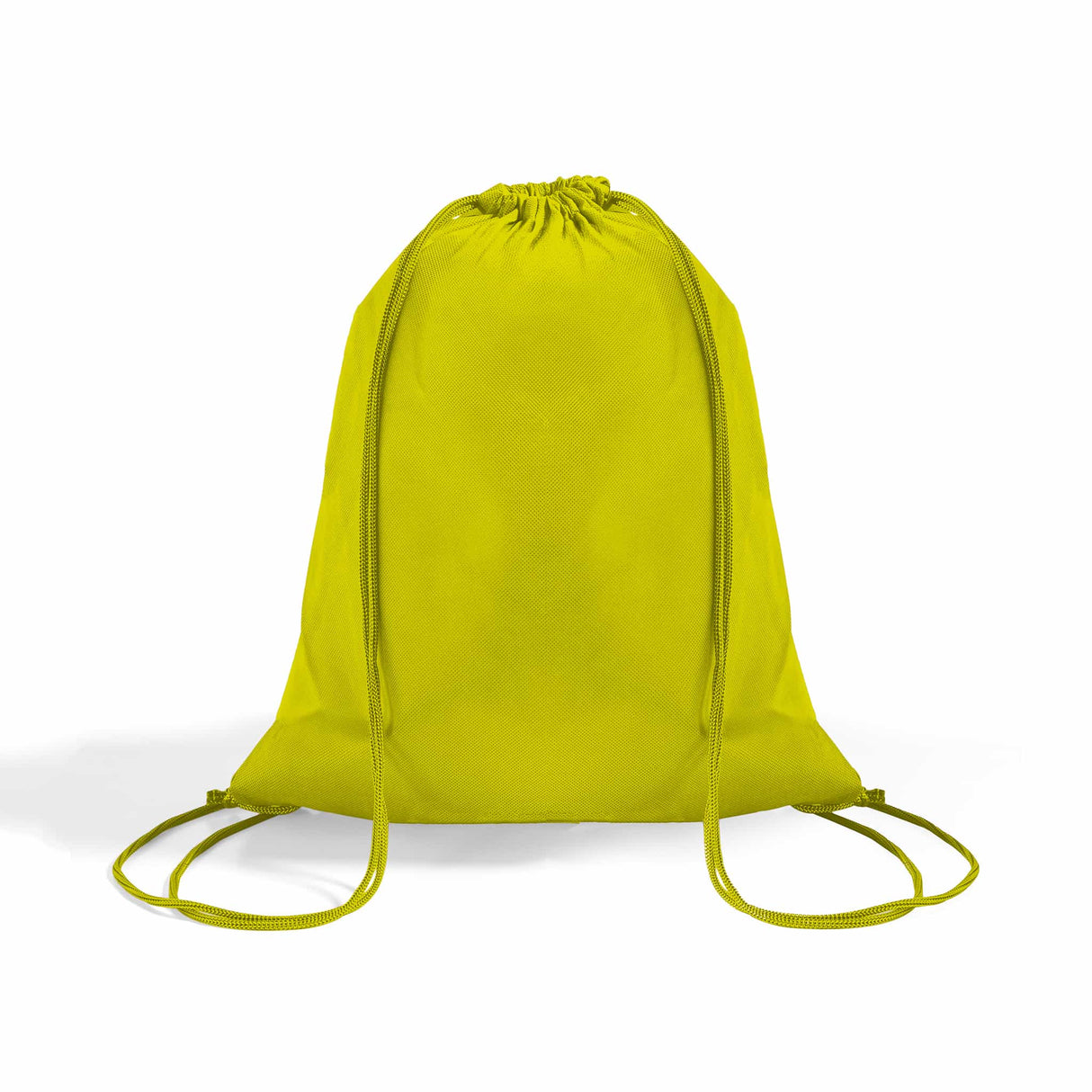 small yellow drawstring non woven bag