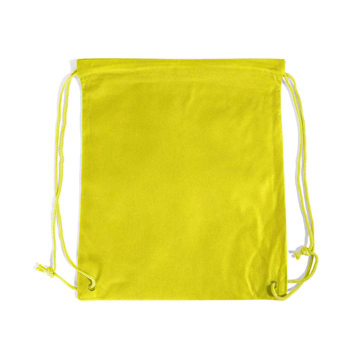 small yellow drawstring non woven pack