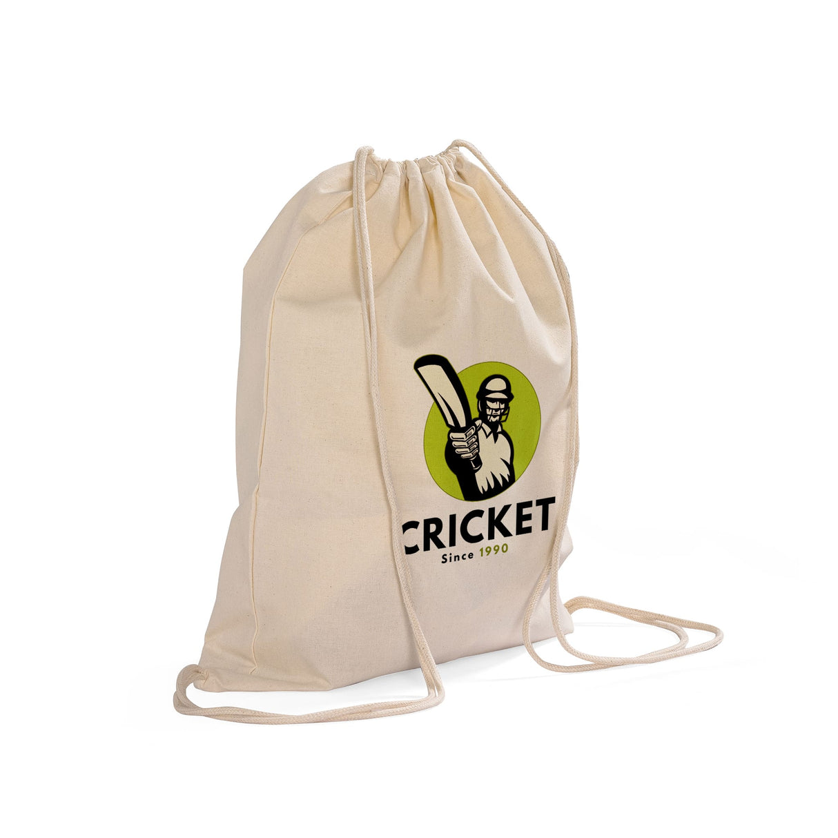 Sport Cotton Drawstring Bag Natural