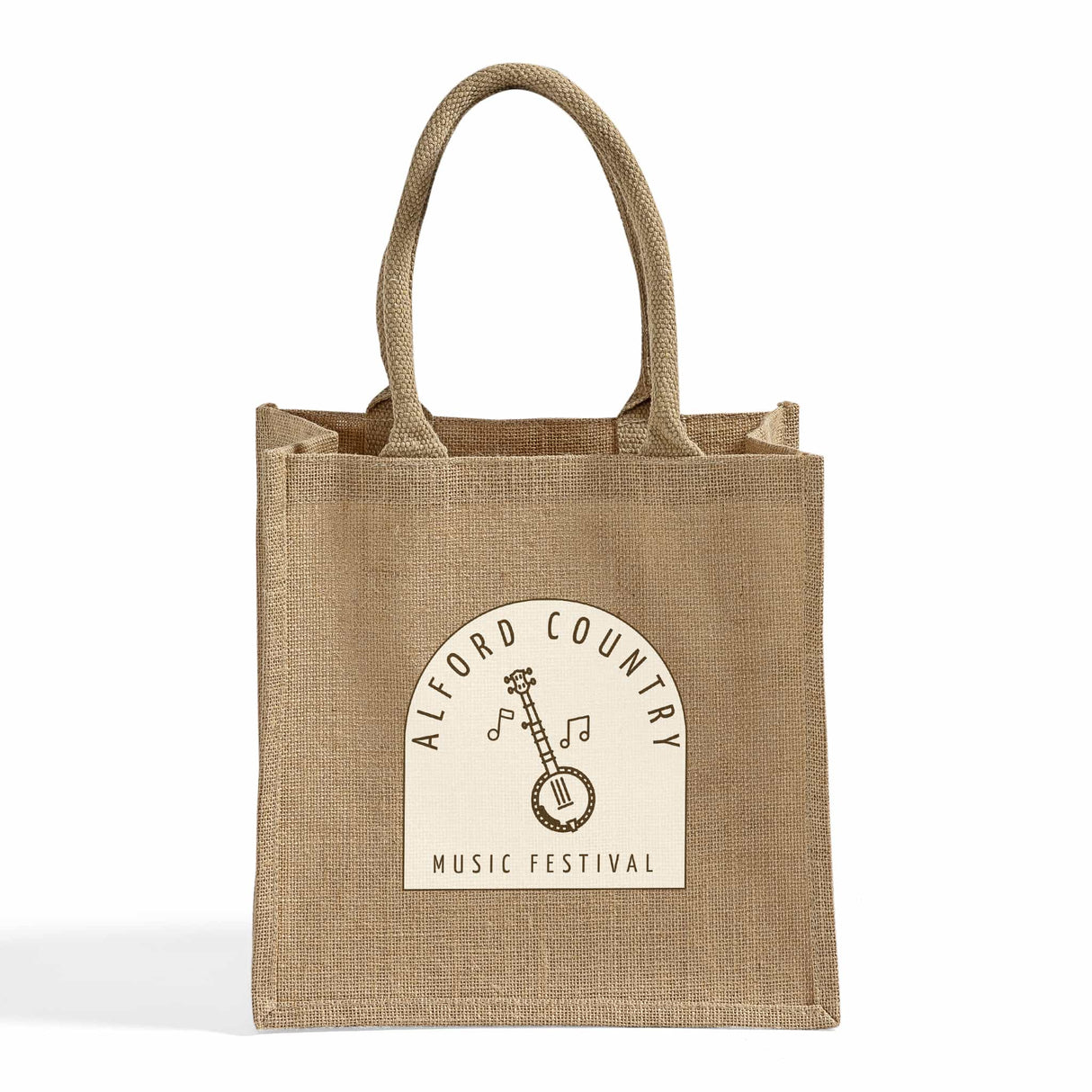 Square Burlap Bags Tote Bags - Custom Tote Bags with your Logo - TJ888