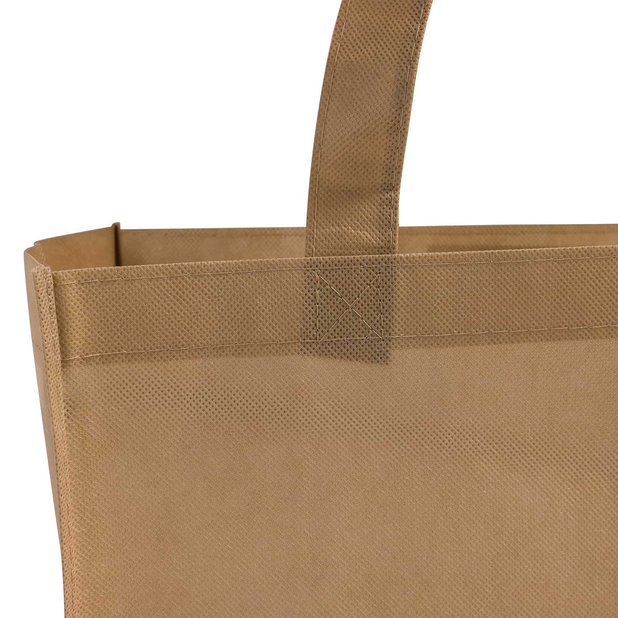 standard grocery tote bag handle detail
