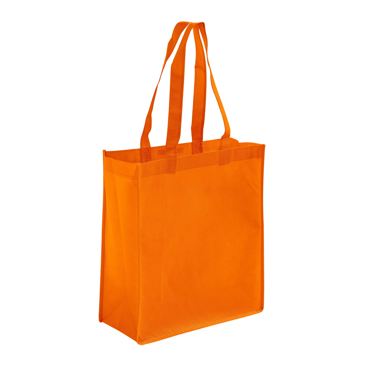 standard size grocery orange tote bag