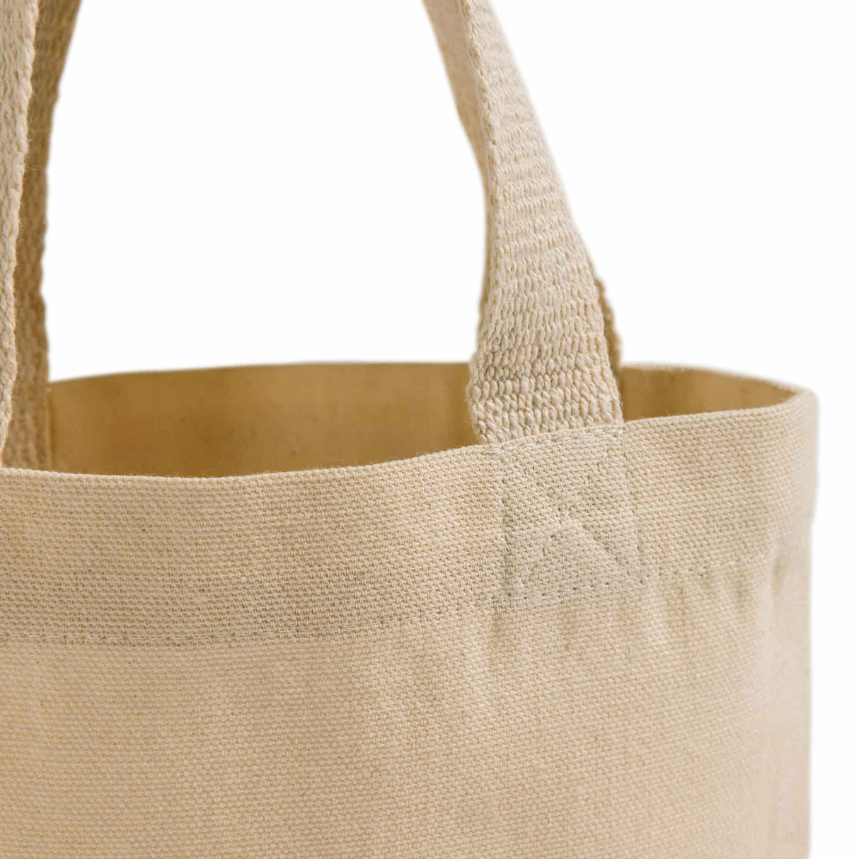 Mini 8 in Canvas Tote Bag with Your Logo - Personalized Tote bags