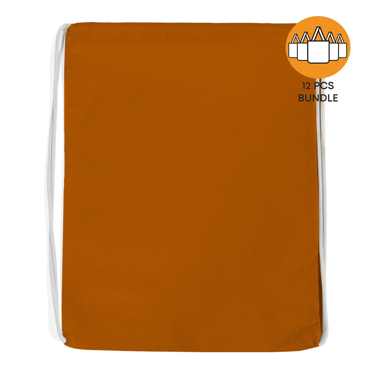 12 ct Economical Sport Cotton Drawstring Bag Cinch Packs - By Dozen