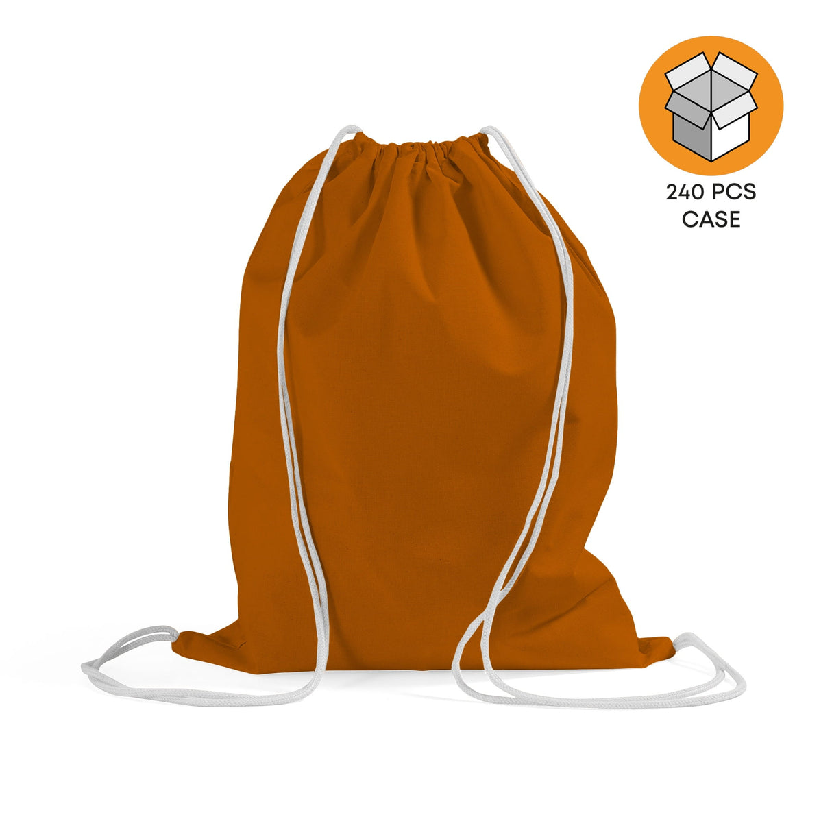 240 ct Economical Sport Cotton Drawstring Bag Cinch Packs - By Case