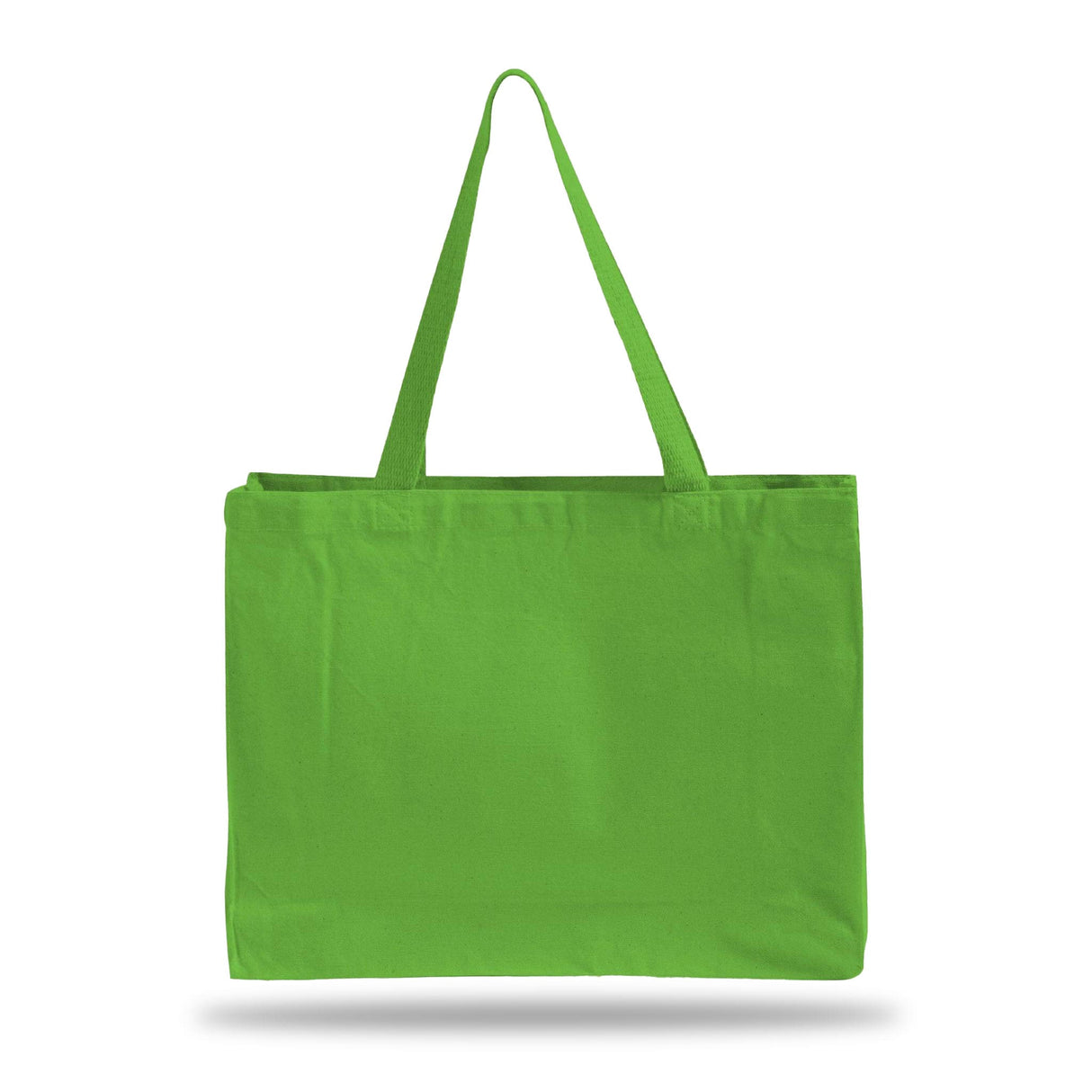 TF275 horizontal lime canvas tote