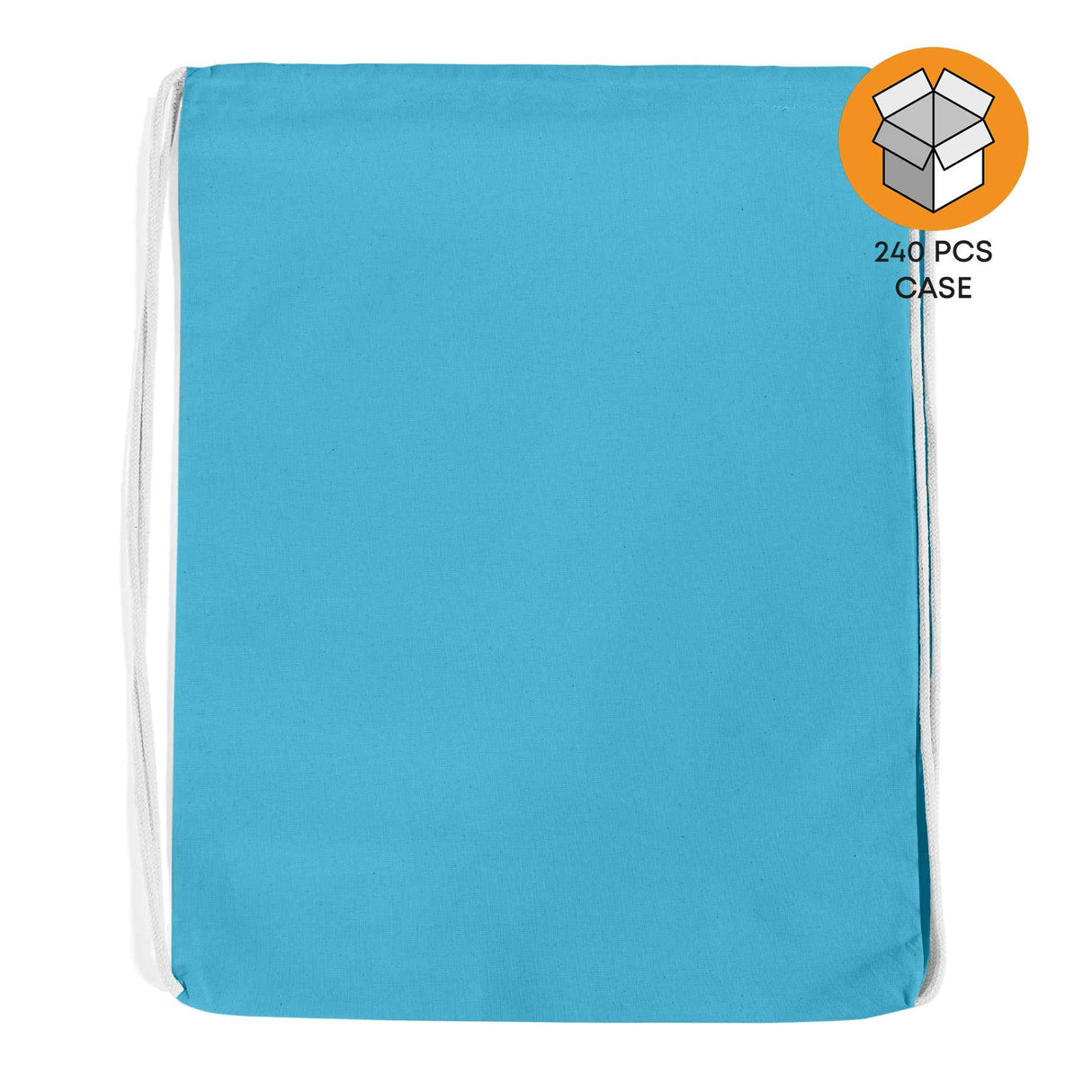 240 ct Economical Sport Cotton Drawstring Bag Cinch Packs - By Case