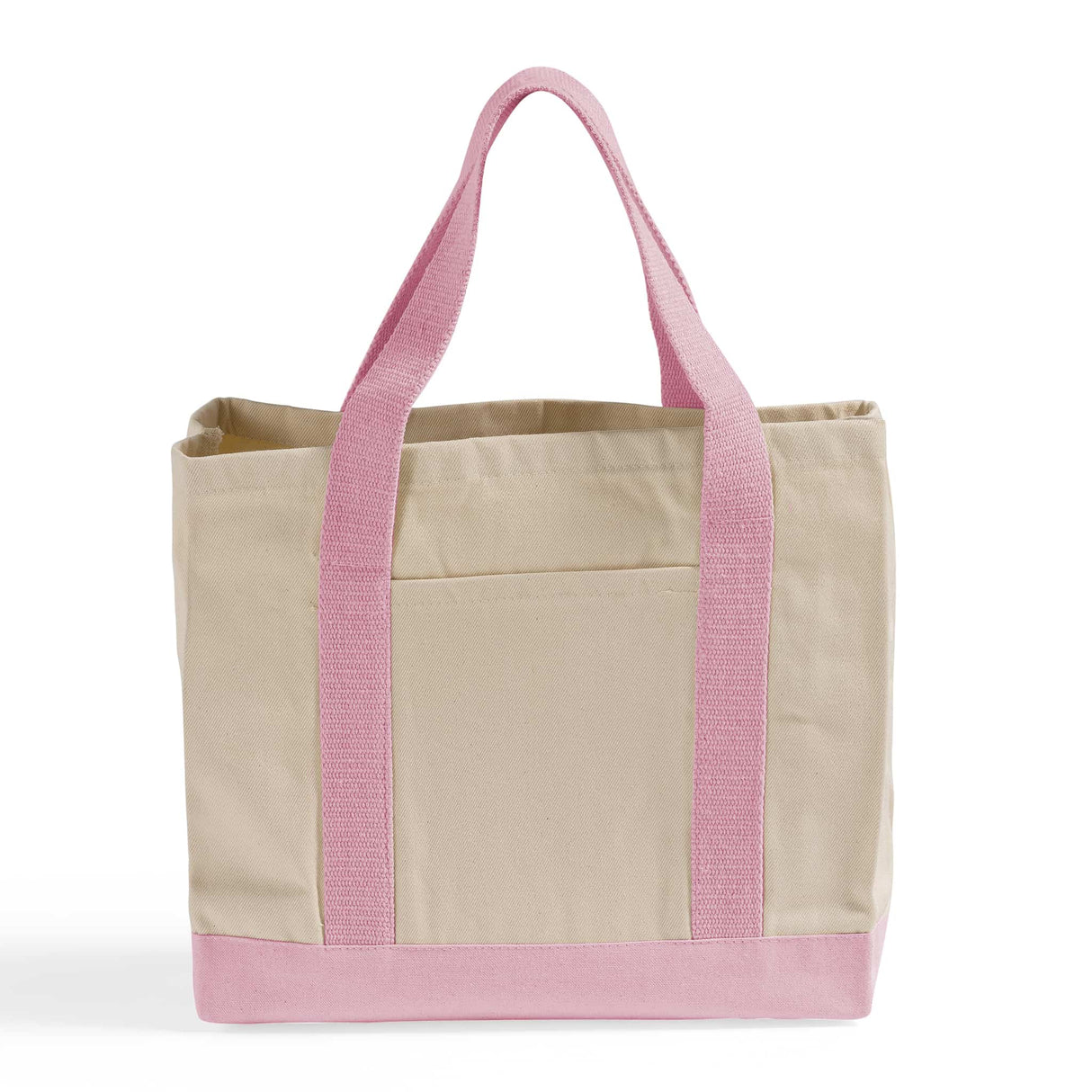 Twill Two Tone Tote Light Pink