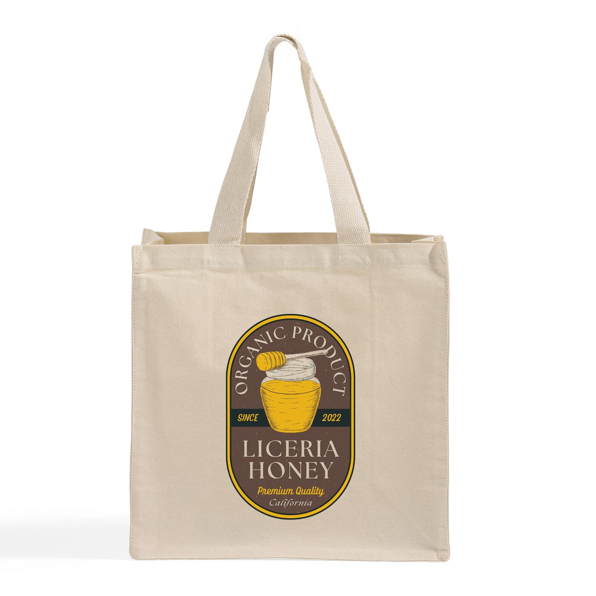 Ultimate Canvas Shopper Tote Bags Customized - Personalized Grocery Bags With Your Logo - TF255