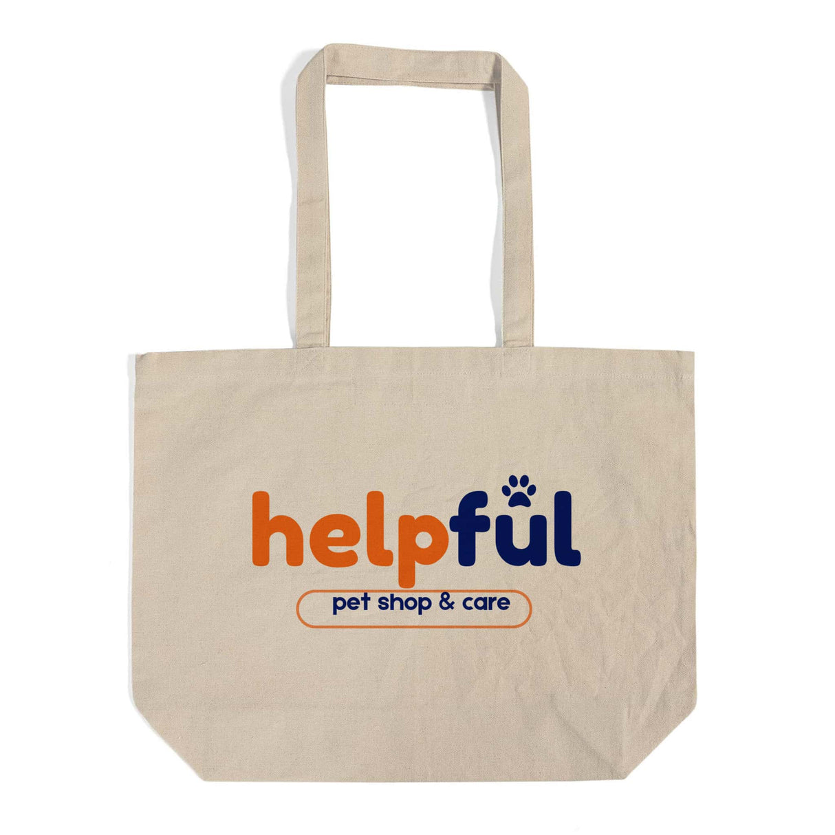 Large Size Value Customized Canvas Tote Bag / Personalized Long Handles Canvas Bag - TG219