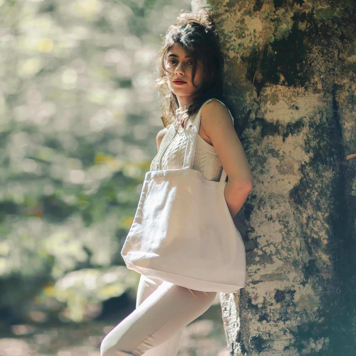 value canvas tote bag with long handles model