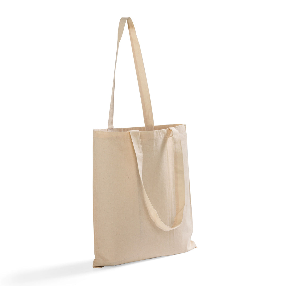 Very long handle cotton tote bag