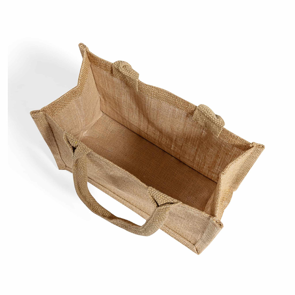 wedding jute tote bag with pocket