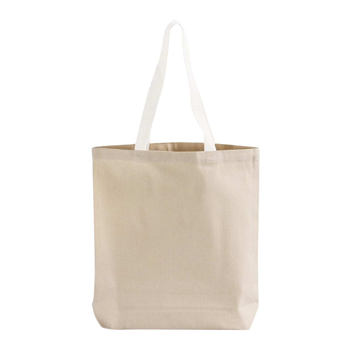 White Handle Canvas Tote
