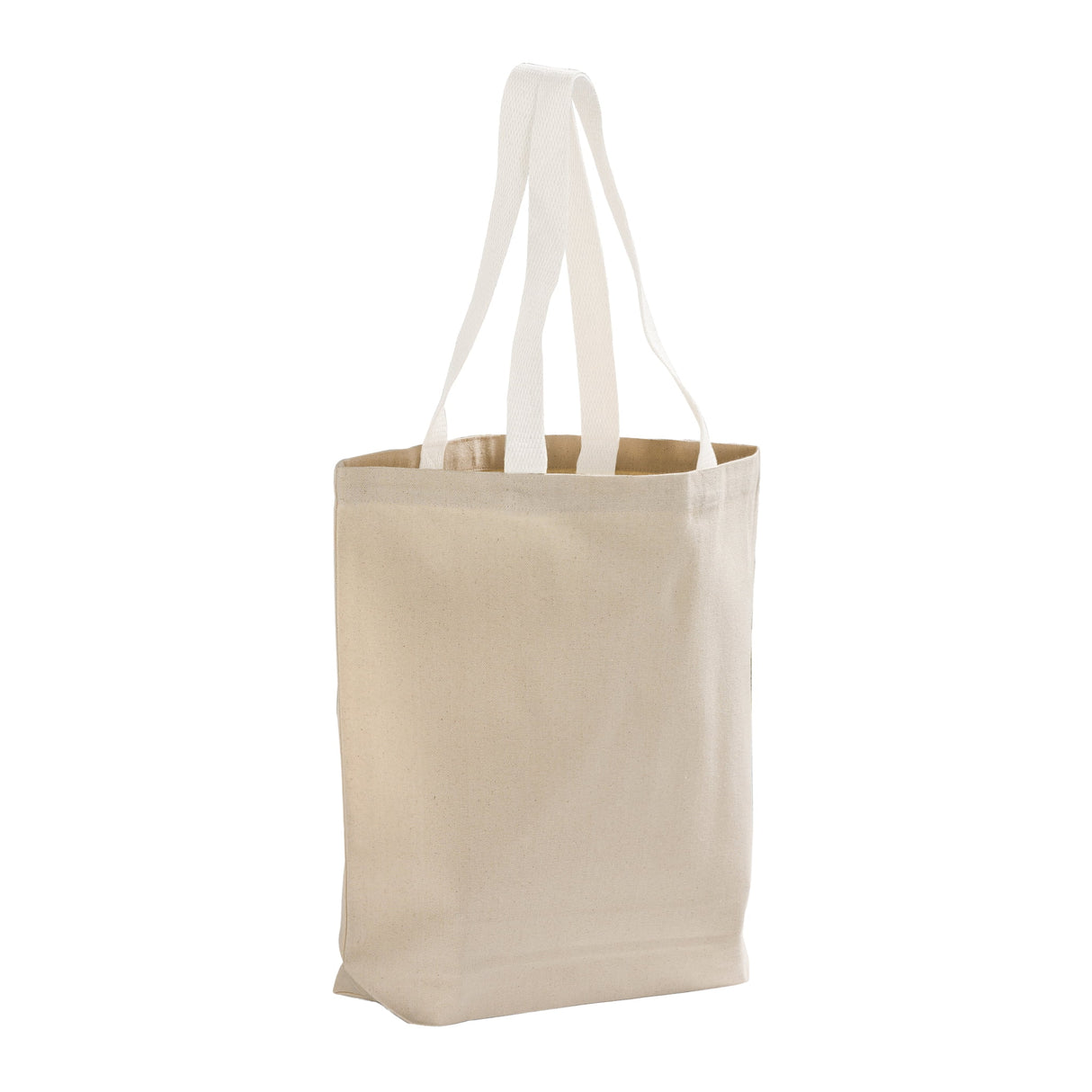 White Handle Cotton Canvas Bag