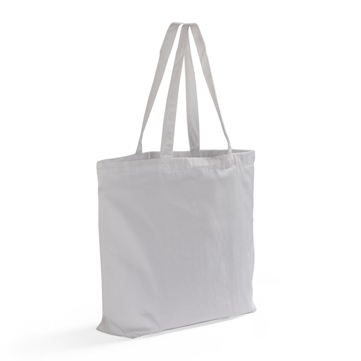 white large polyester canvas tote bag