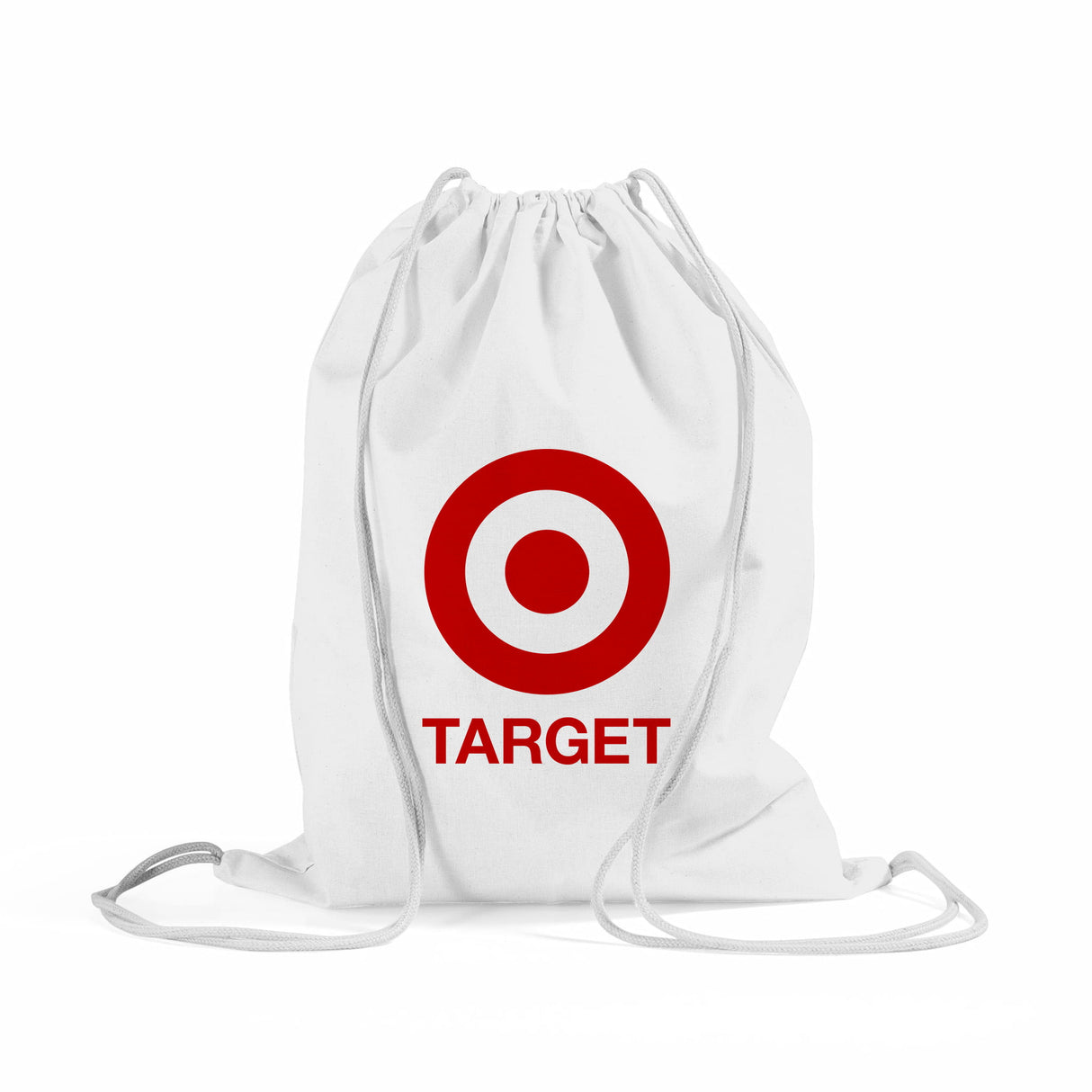White Color Custom Drawstring Bags with Your Logo