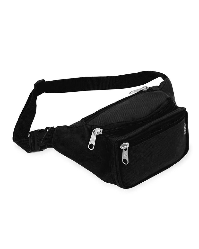 Three Zipper Poly Waist Pack