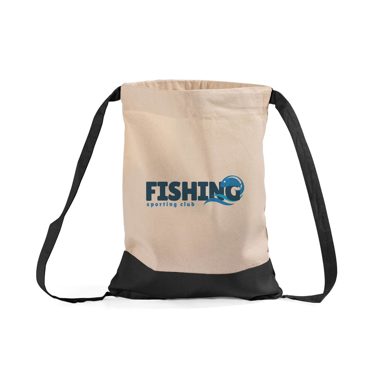 Heavy Canvas Customized Drawstring Bags / Printed Canvas Drawstring Backpack - BPK57