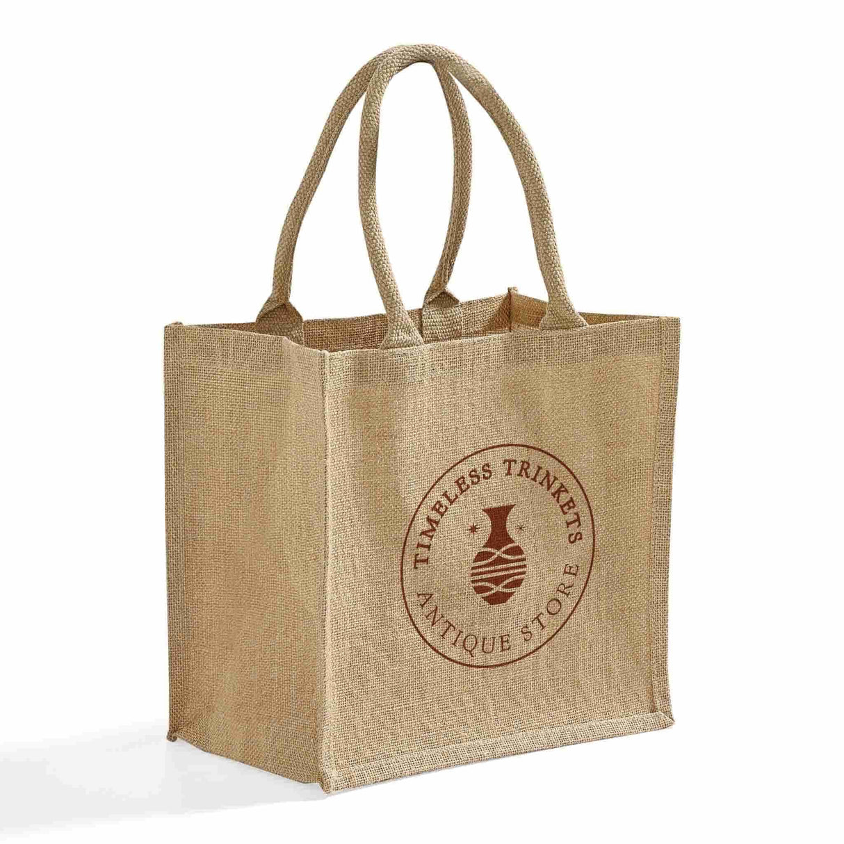 Square Burlap Bags Tote Bags - Custom Tote Bags with your Logo - TJ888