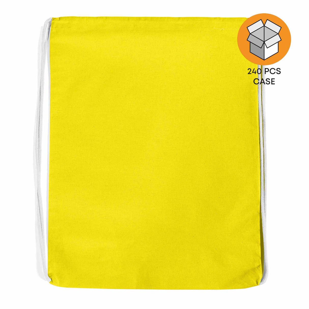 240 ct Economical Sport Cotton Drawstring Bag Cinch Packs - By Case