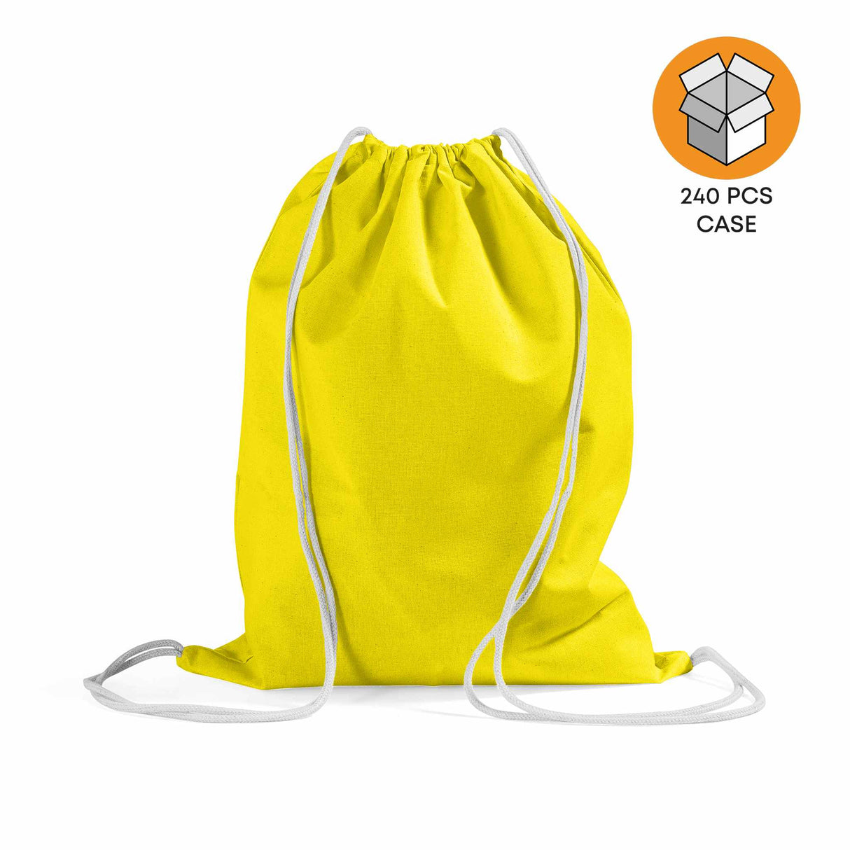 240 ct Economical Sport Cotton Drawstring Bag Cinch Packs - By Case
