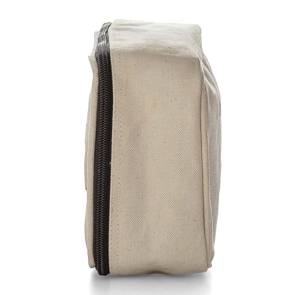 zippered canvas toiletry travel bag