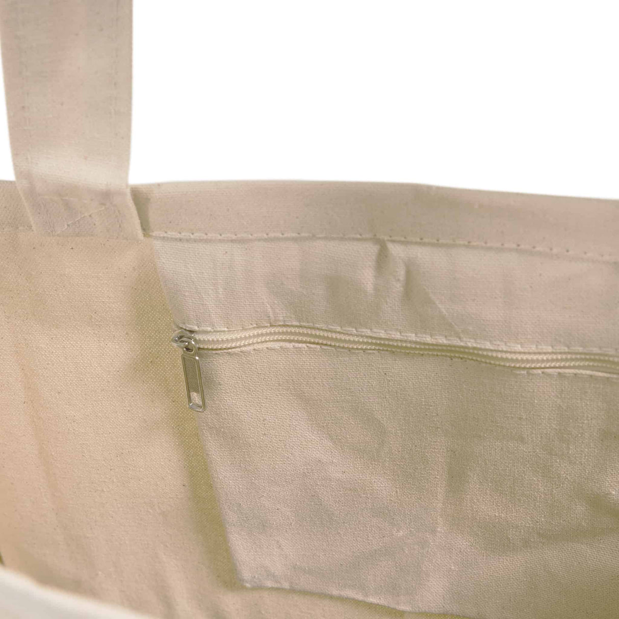 Zippered Canvas Tote