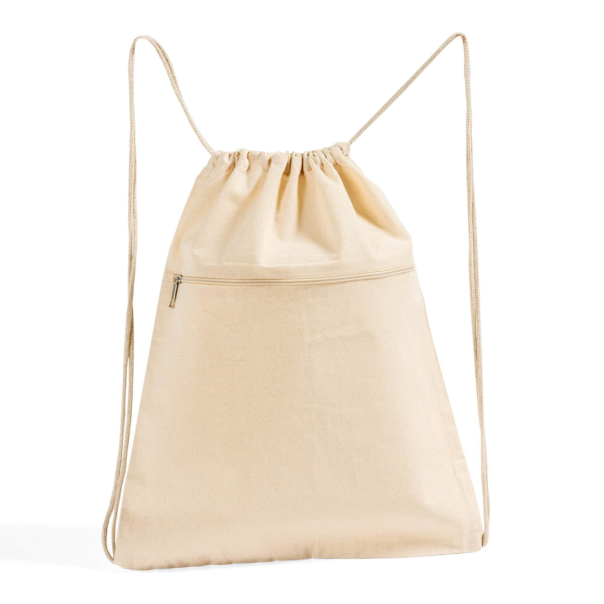 Zippered Cotton Backpack