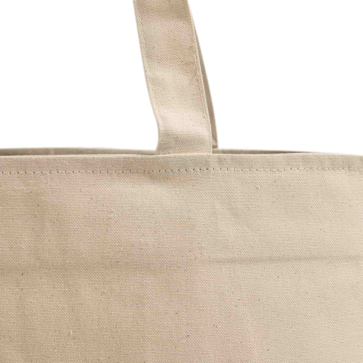 Zippered heavy canvas handle detail