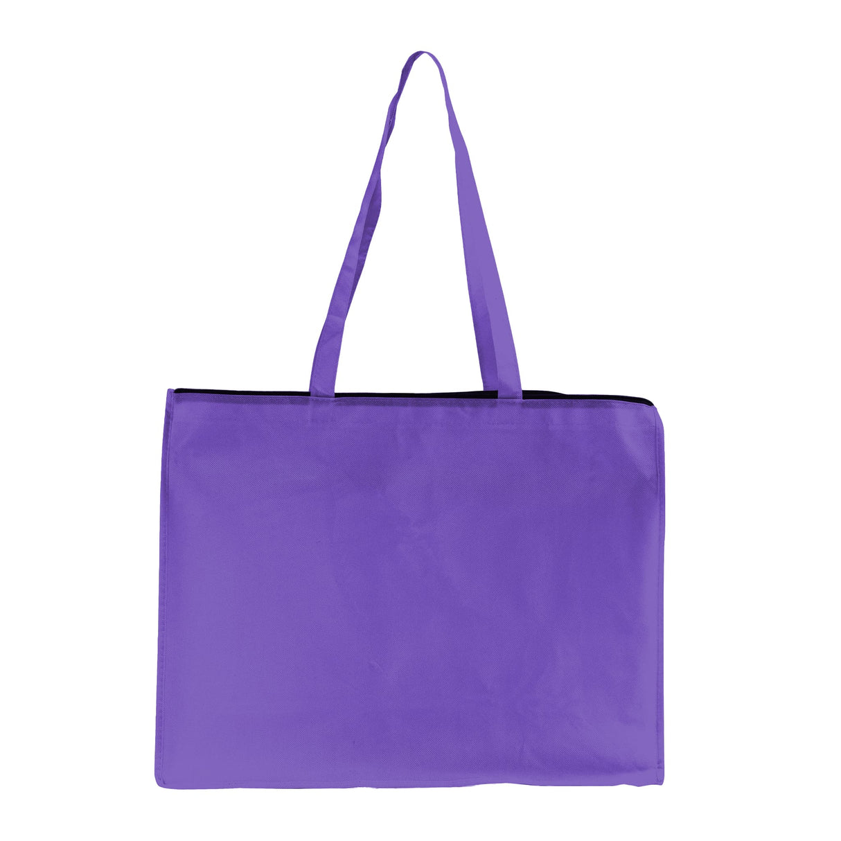 zippered large hyacinth tote bag