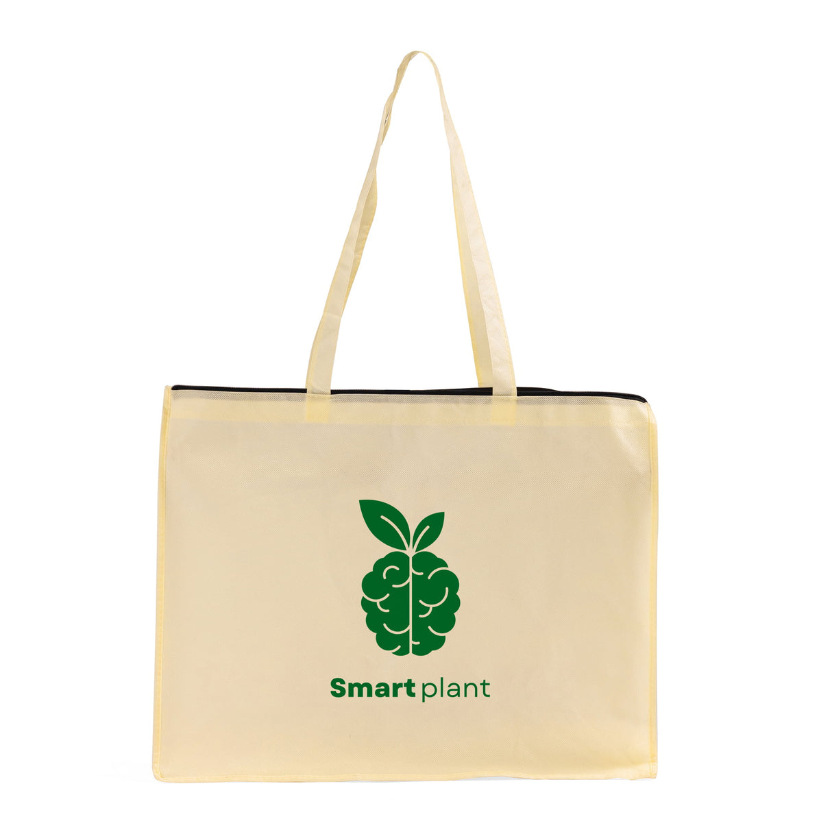 Zippered Large Custom Shopping Tote Bags - Your Logo Tote Bags